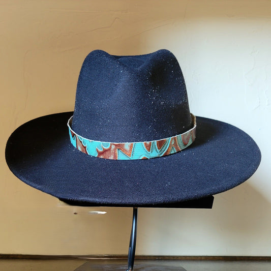 **Copper Laredo Embossed Leather Hat Band Only 981x
