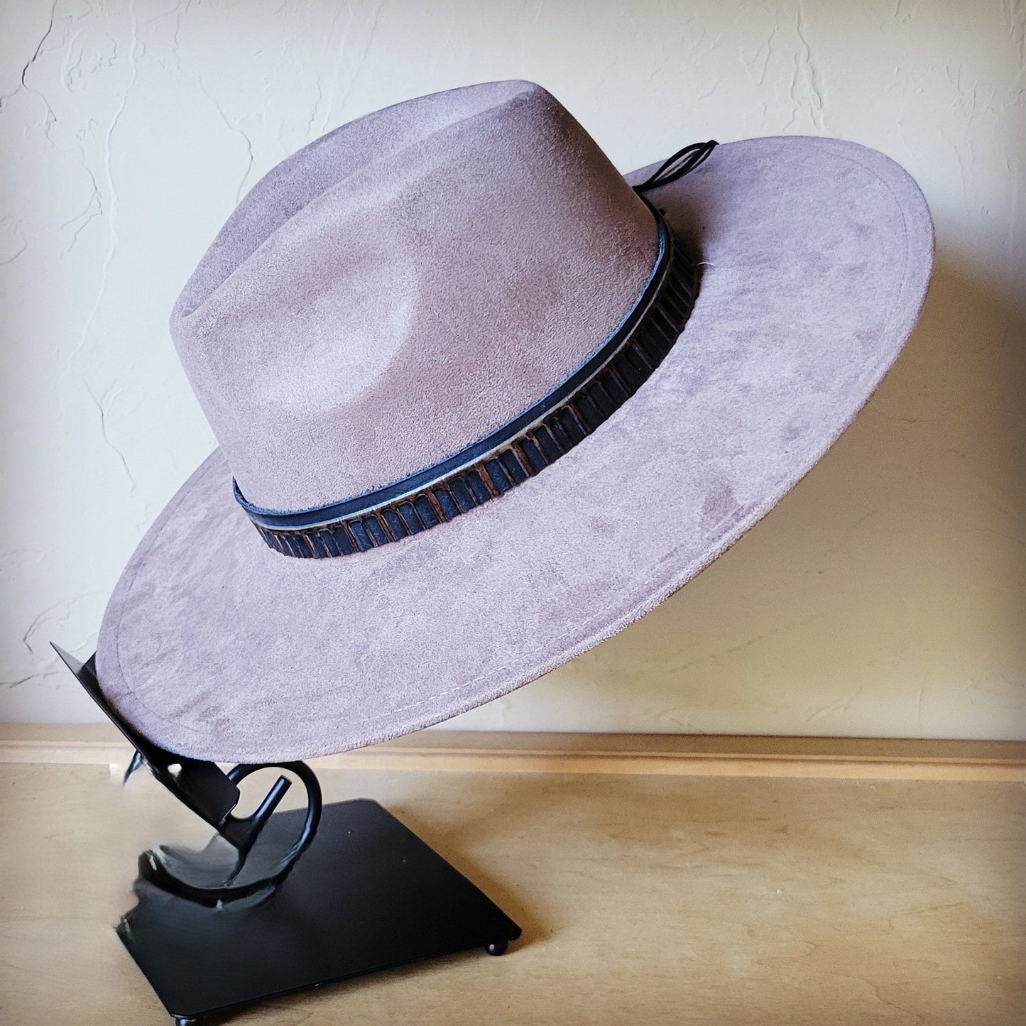 Red Brown Navajo Western Leather Band w/ Choice of Boho Hat 985j