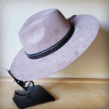 Red Brown Navajo Western Leather Band w/ Choice of Boho Hat 985j