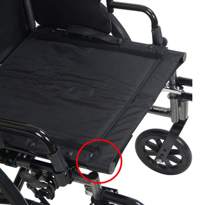 K3 Lightweight 20" Wheelchair with Detachable Desk Arms & Swing-Away Footrests - Cruiser III