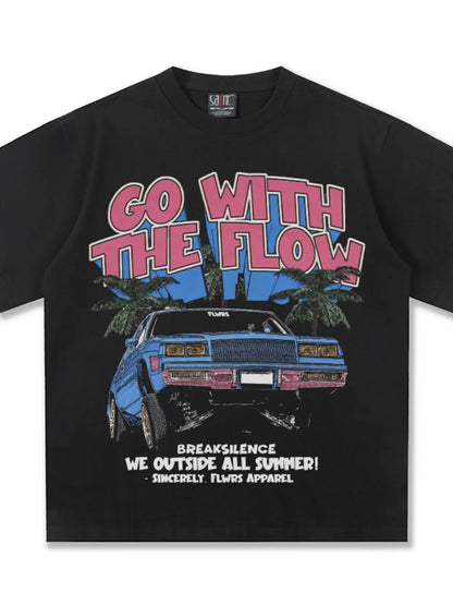 Men's Vintage Washed Graphic Oversized T-Shirt