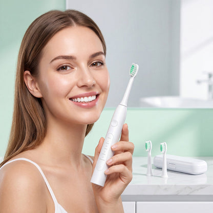 CH-926 Electric Toothbrush Black With 2 Brush Heads