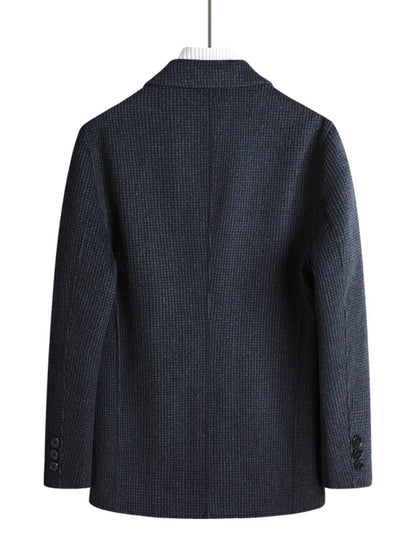 Men's Plus Size Lapel Collar Long Sleeve Blazer