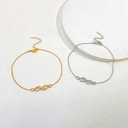 Infinity Knot Charm Bracelet