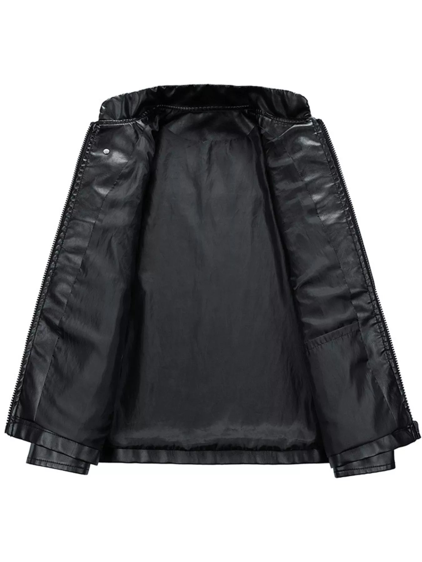 Men's Plus Size Motor Racing Leather Jacket