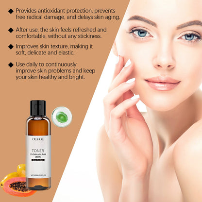 OUHOE Salicylic Acid Pore Care Toner Gently Moisturizes And Hydrates Skin Refreshing Toner