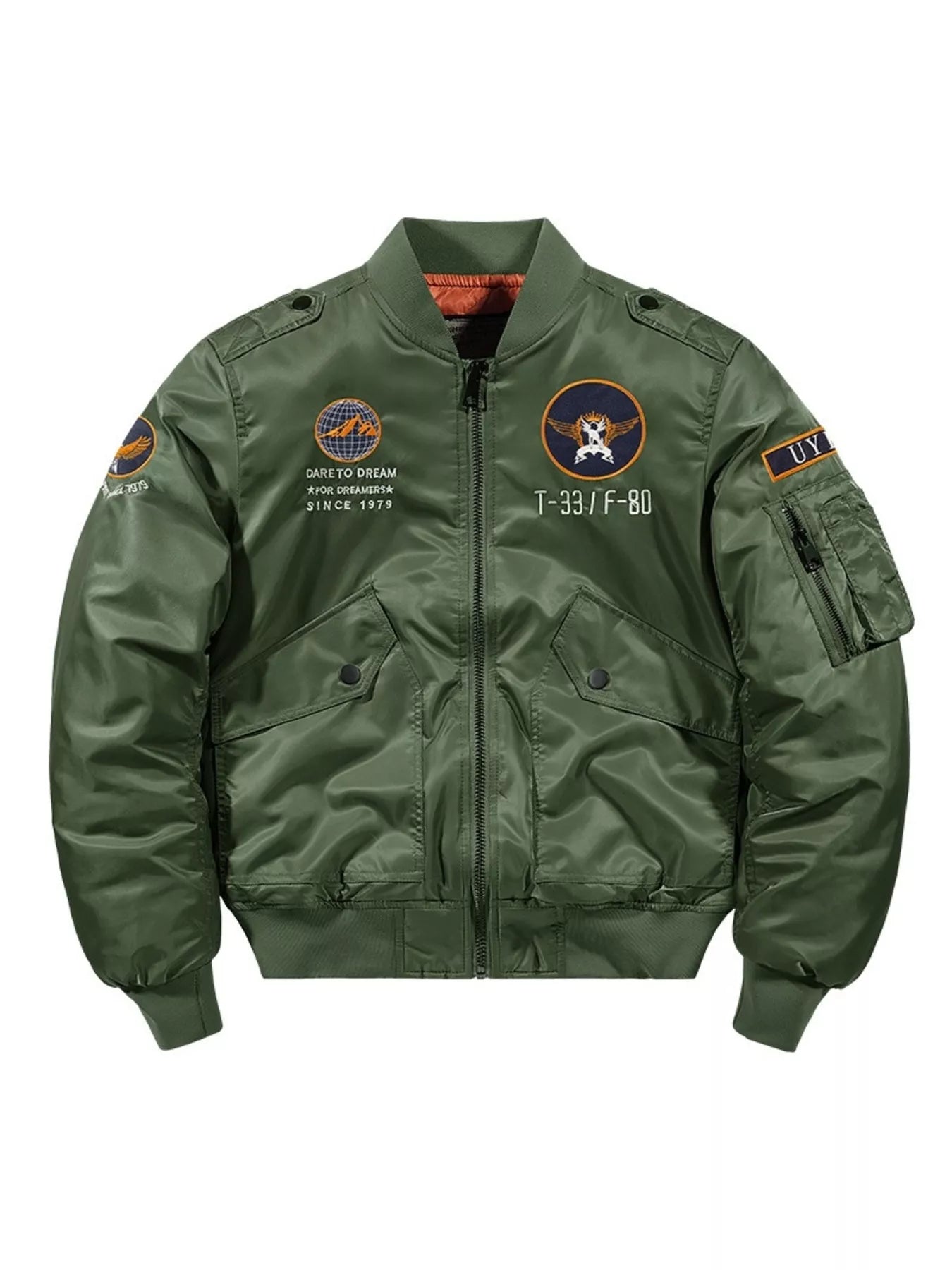 Men's Plus Size Zip Up Long Sleeve Jacket