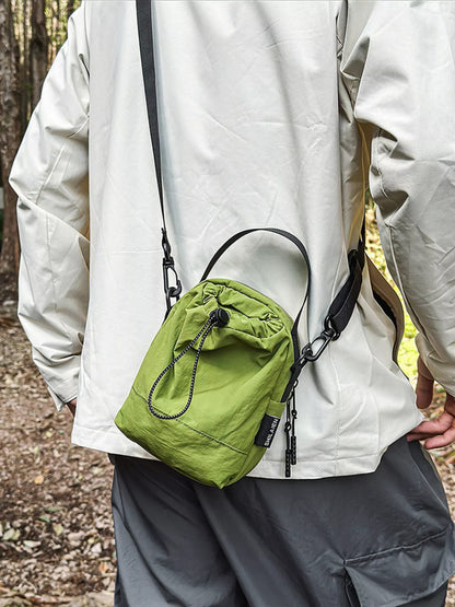 Drawstring Closure Lightweight Shoulder Bag