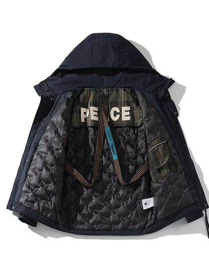 Men's Plus Size Zip Up Hooded Jacket