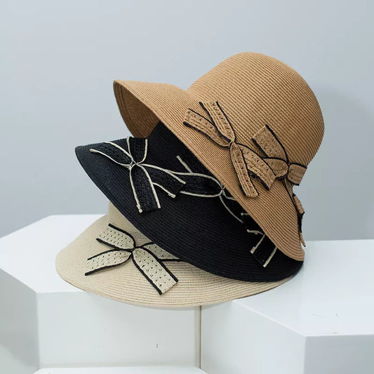 Bowknot Straw Sun Hat