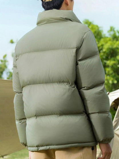 Men's Full Size Lightweight Packable Zip Up Puffer Jacket Plus Size