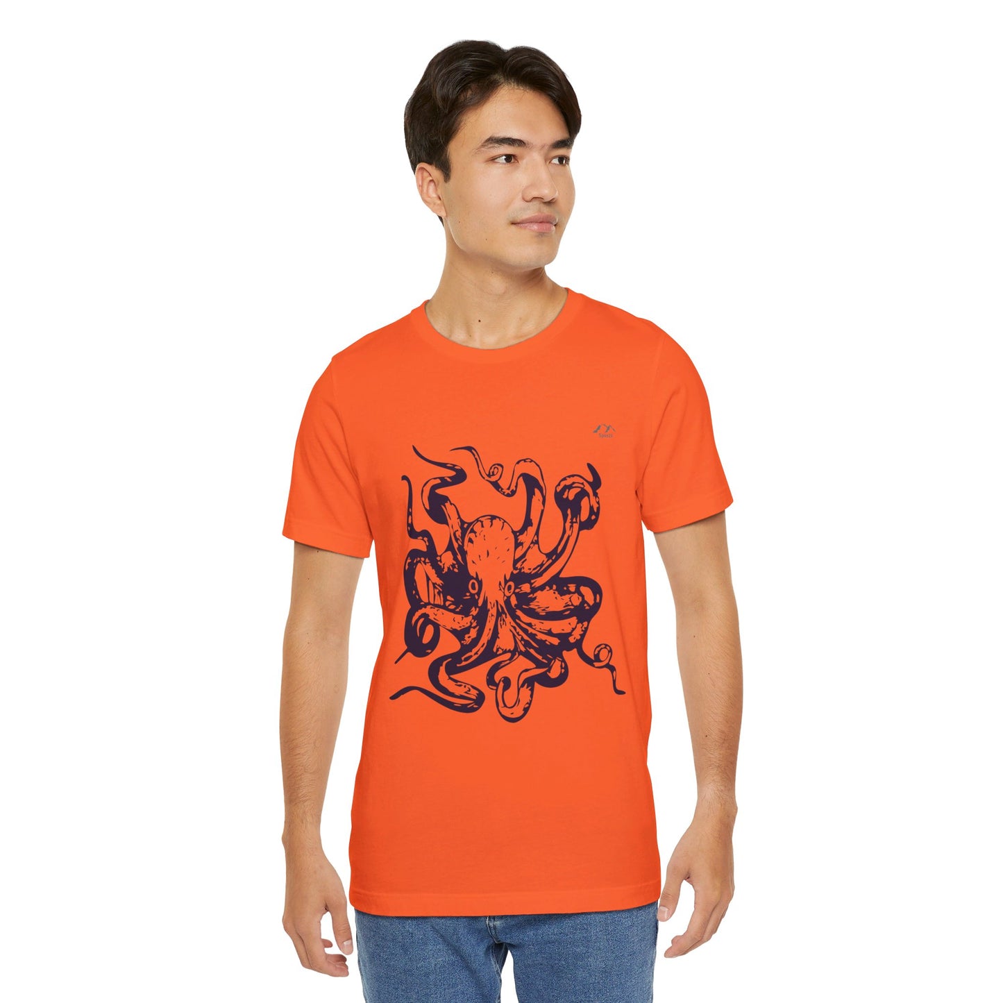 TS-034ML-24 Octopus T-Shirt Ocean Lover Octopus Art Design