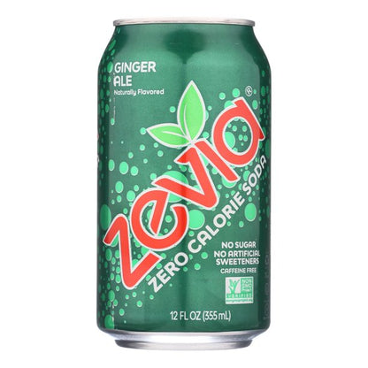 Zevia Ginger Ale Soda, 12 Pack, 12 Fl. Oz. Cans