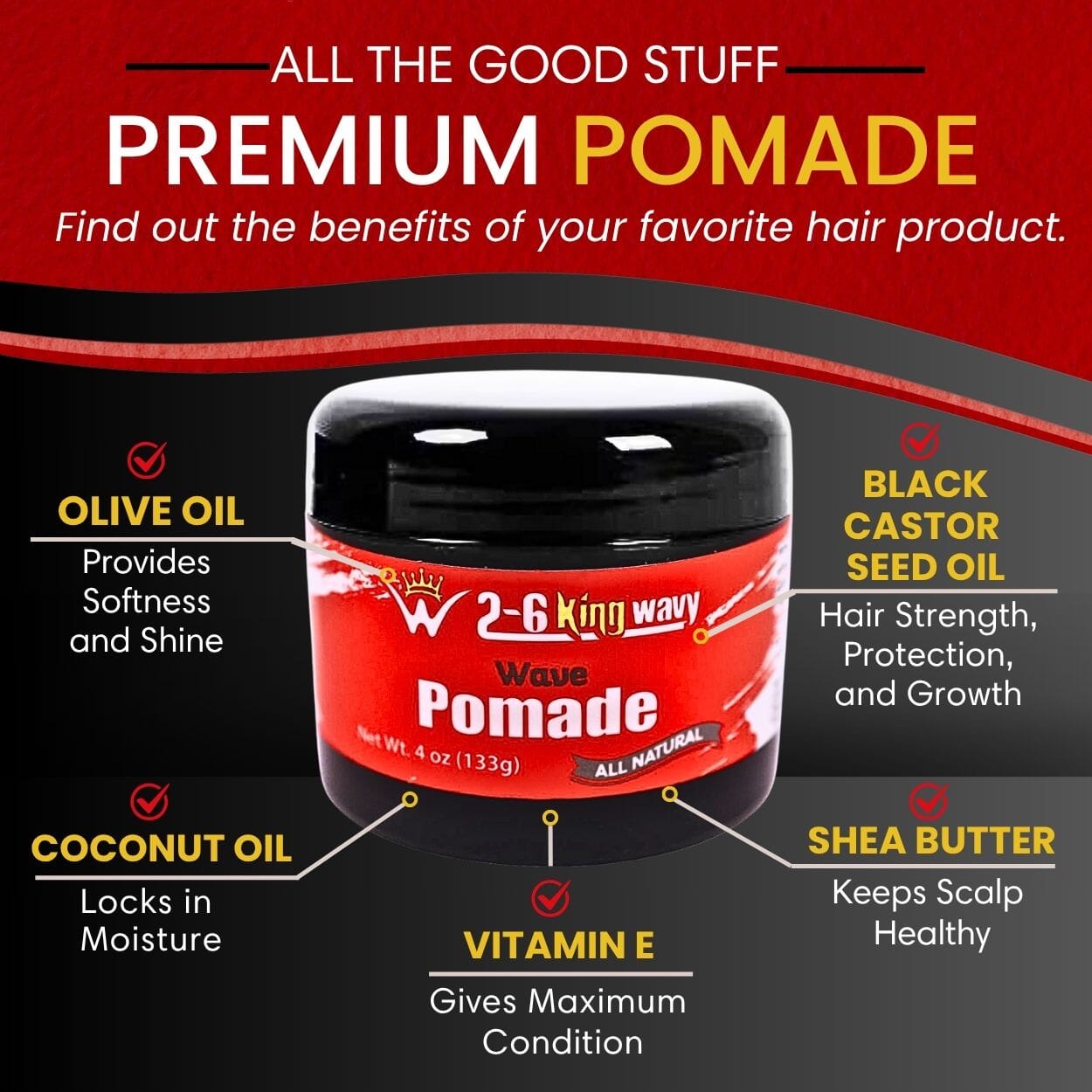 360 Wave Pomade for Hold, Shine & Moisture