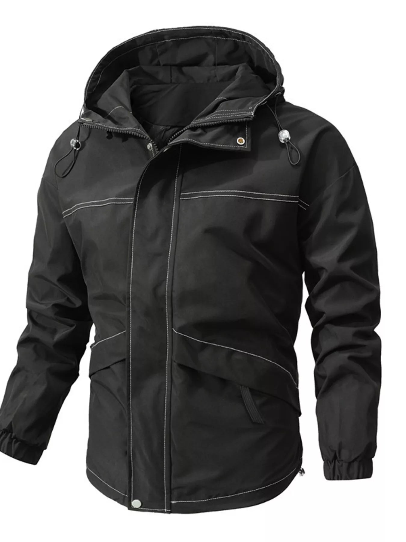 Men's Plus Size Hooded Windproof Outdoor Jacket
