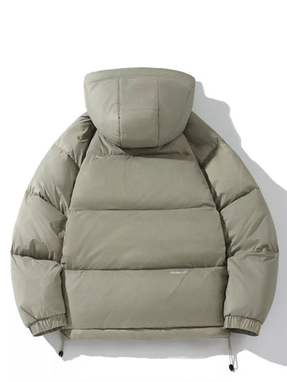 Men's Plus Size Hooded Lightweight Puffer Jacket
