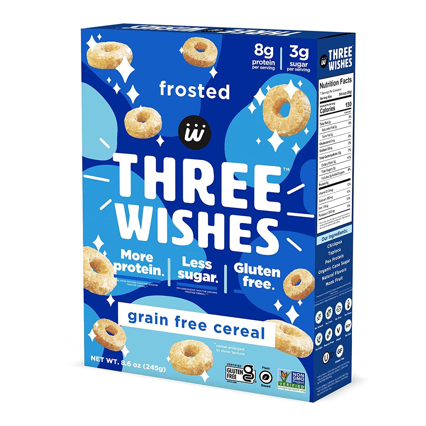 Three Wishes Cereal Frosted Gluten Free 6 - 8.6 Oz Boxes