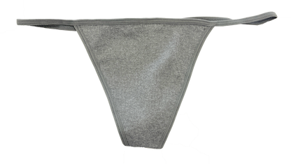 Seamless Rib Strappy Thong, XS-2X