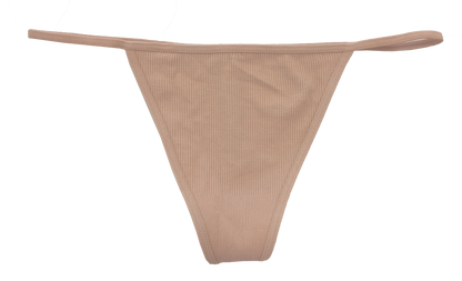 Seamless Rib Strappy Thong, XS-2X