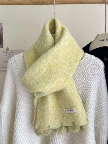 Tassel Knitted Scarf