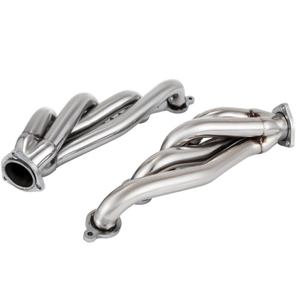 VEVOR Exhaust Header Set 1 Exhaust Turbo Headers, Stainless Steel Exhaust Manifold Headers, Shorty Engine Conversion LS Swap Exhaust Headers For Chevy LS1 LS2 LS3 LS6 LS10 SUV Truck Car