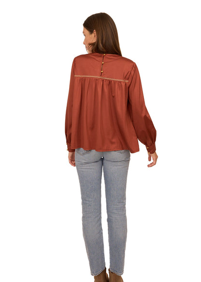 Copper Long Sleeve Top