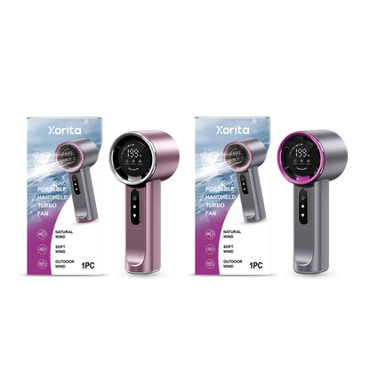High-speed Handheld Fan Purple
