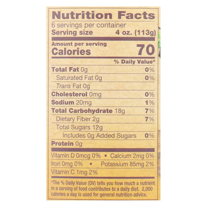 North Coast Organic Honeycrisp Apple Sauce – 24 oz Jar (6-Pack)