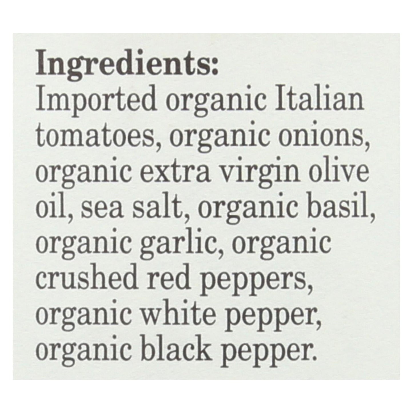 Organico Bello Spicy Marinara Sauce 25 oz – Organic Italian Tomato Pasta Sauce (Case of 6)