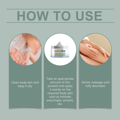 West&Month Body Care Cream, Daily Gentle Treatment Massage Moisturizing Skin Brightening Moisturizing Care Cream
