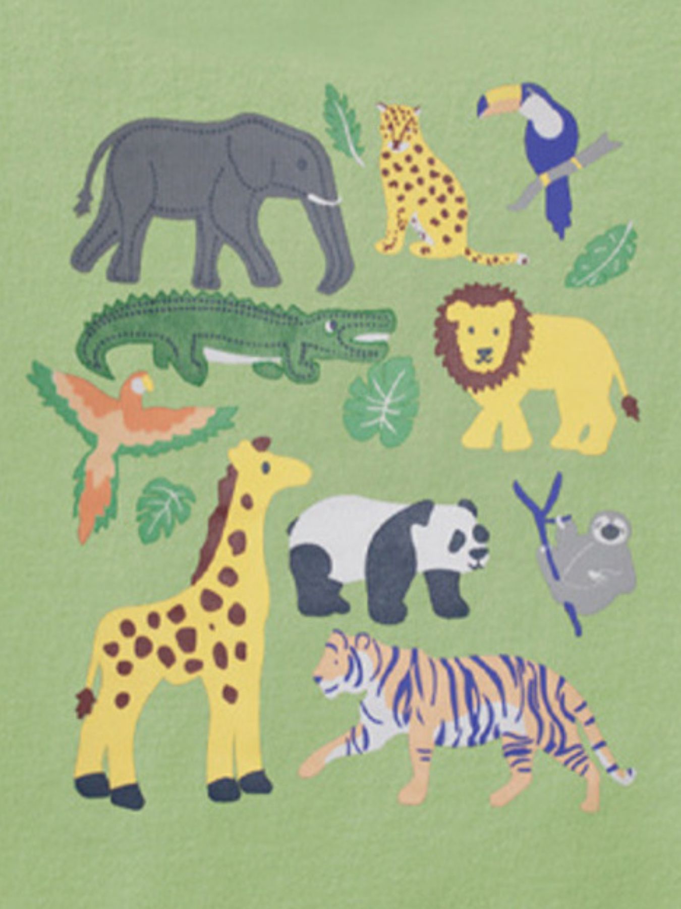Children's Animal Graphic Crew Neck T-Shirt