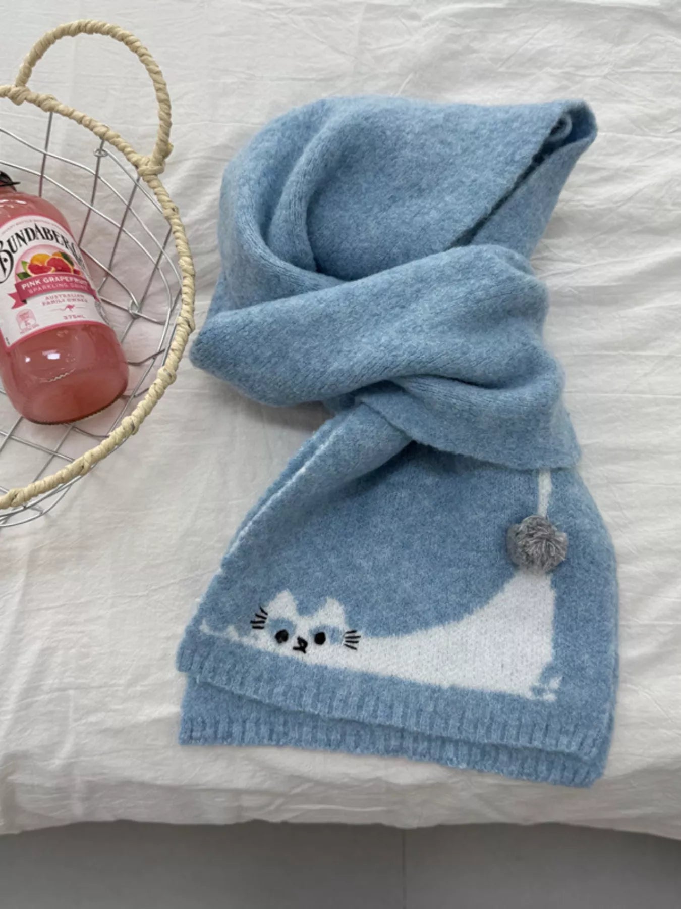 Cute Cat Knitted Scarf