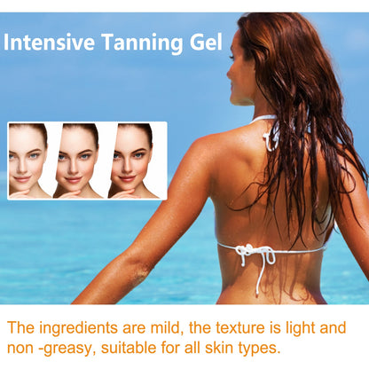 EELHOE Intensive Tanning Gel, Beach Tanning Wheat Tan Is Light And Non-Greasy