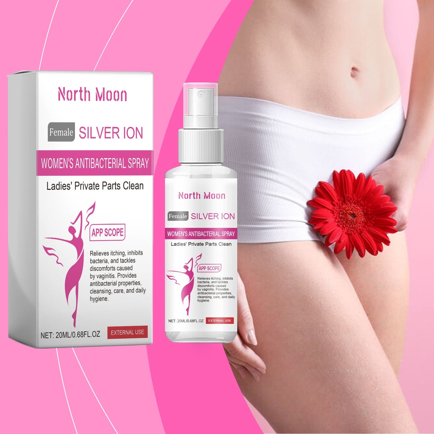 North Moon Women's Body Care Spray Moisturizes Body And Moisturizes Skin With Fresh, Nourishing And Gentle Skin Care
