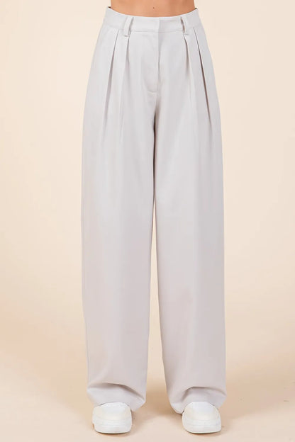 Mittoshop Pintuck Detail High Rise Pants