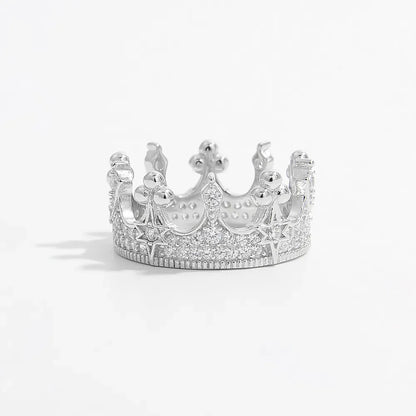 Crown Shape Zircon 925 Sterling Silver Ring