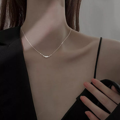 925 Sterling Silver Rhinestone Necklace