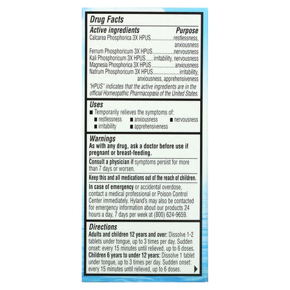 Hyland's Nerve Tonic Tablets, Non-Habit Forming Relief for Stress & Anxiety, 50 Ct.