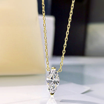 925 Sterling Silver Zircon Pendant Necklace