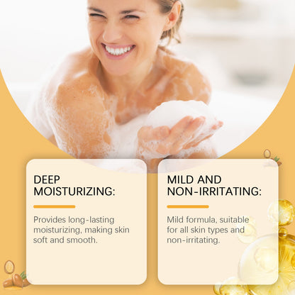 OceAura Orange Peel Moisturizing Shower Soap Gently Cleanses Body Skin And Improves Skin Hydration
