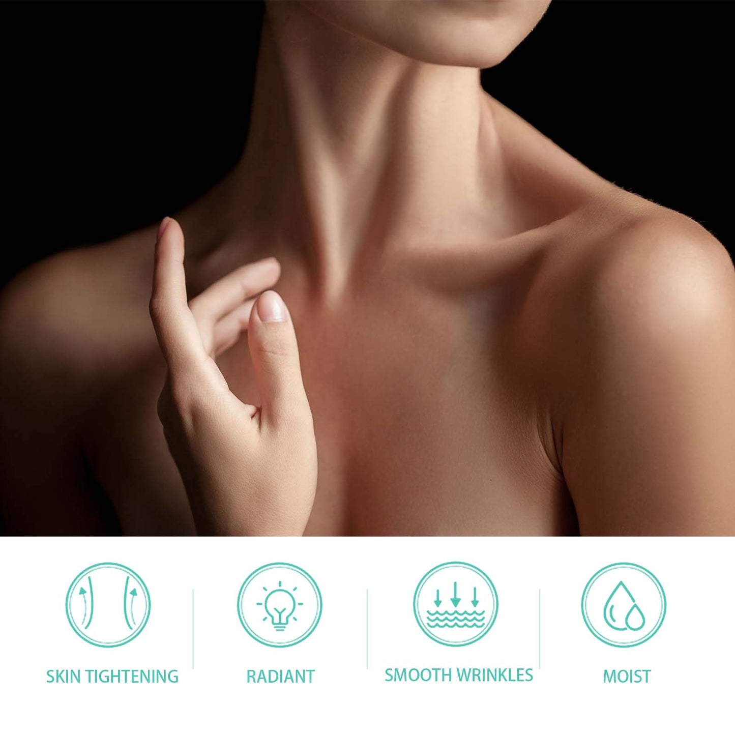 Hoygi Neck Firming Cream, Lighten Neck Lines Firming Brightening Skin Hydrating Anti-Wrinkle Firming Lifting Cream