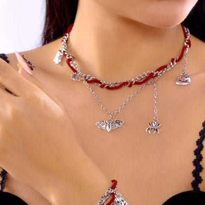 Halloween Double Layered Pendant Necklace