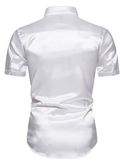 Men's Button Up Short Sleeve Shirt