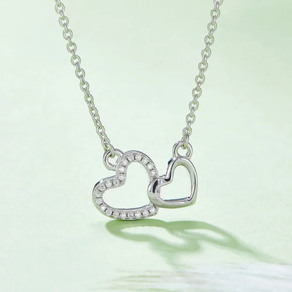 Moissanite 925 Sterling Silver Heart Necklace