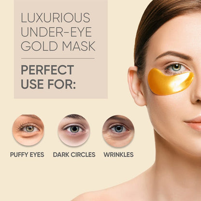Under Eye Patches, Gold Eye Mask, Reduce Puffy Eyes And Lighten Dark Under Eyes, Reduce Wrinkles And Fine Lines