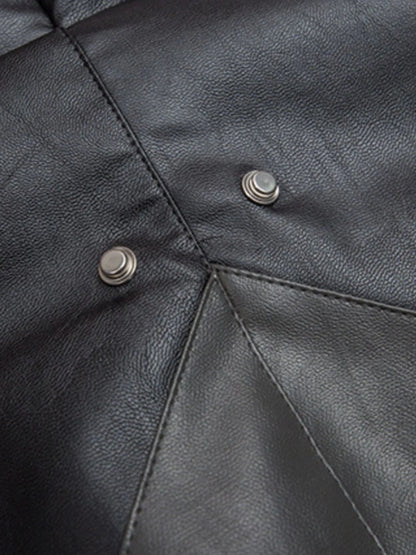 Men's Faux Fur Hooded Contrast Bomber Jacket