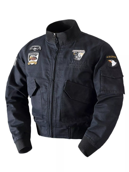 Men's Plus Size Zip Up Bomber Jacket