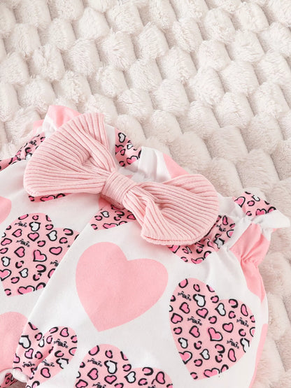 Children's Bubble Texture Long Sleeve Top and Pants Set with Headband