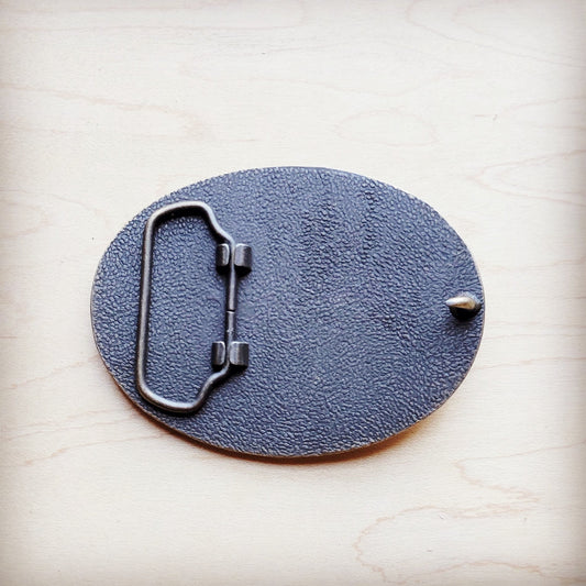 **Rope Edge Pastel Navajo Leather Belt Buckle 907h