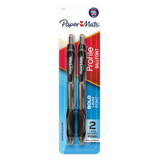 Paper Mate Profile Ballpoint Pens (2 pack, 1.4 mm)